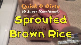 DIY Sprouted Brown Rice with Green Tea