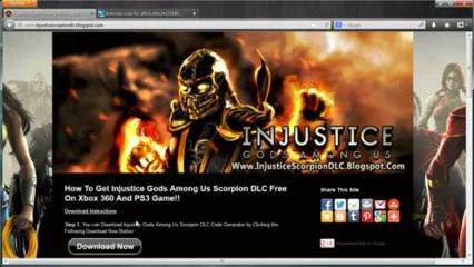 Injustice Gods Among Us Scorpion Character DLC Free Download
