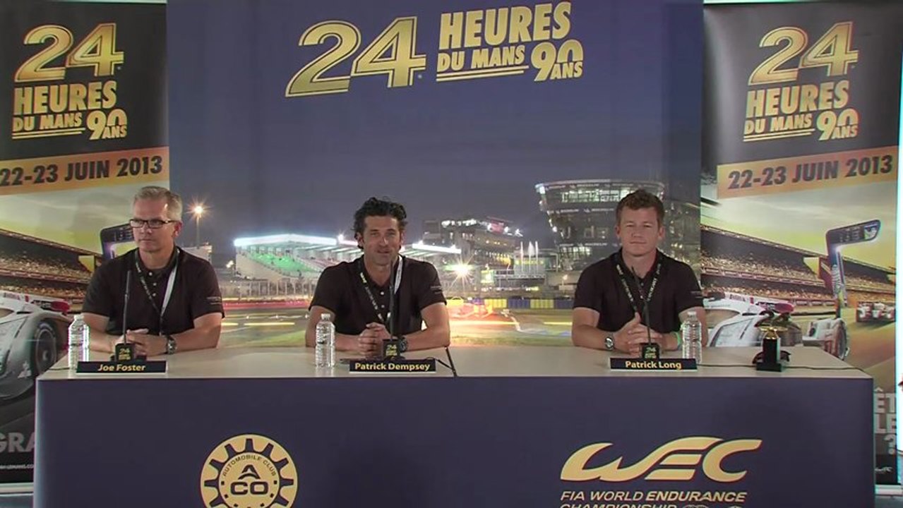 Replay : 24 Heures du Mans 2013 - Patrick Dempsey - Press Conference