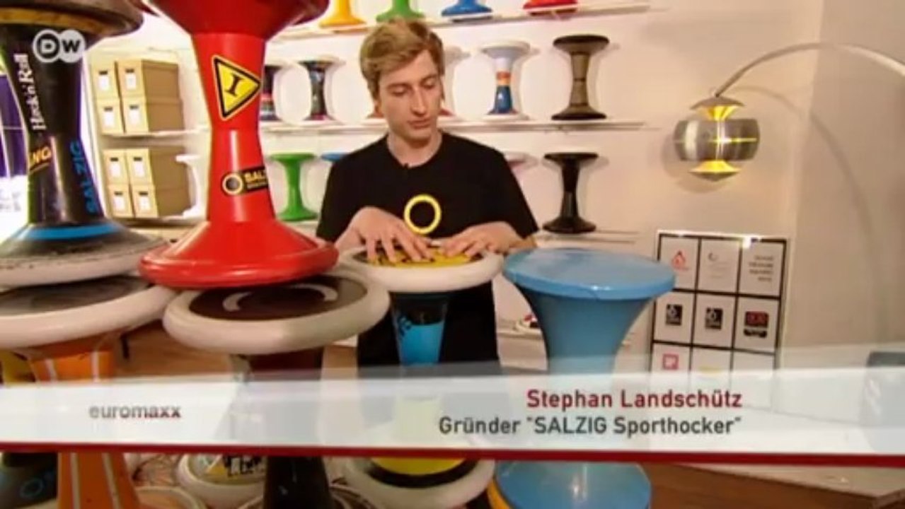 Akrobatische Tricks mit dem Sporthocker | Euromaxx