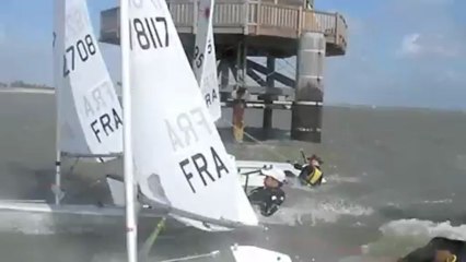 Portant dans la brise en laser