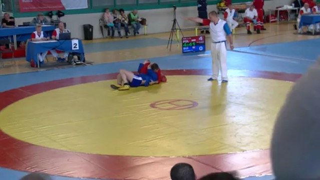 Jacek Cal (POL) vs Tzoni Tzonev (SUI) 74 kg - European SAMBO Championships 2013, Crema Italy