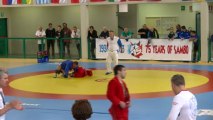 Jacek Cal (POL) vs Mattia Galbiati (ITA) 74 kg - European SAMBO Championships 2013, Crema Italy