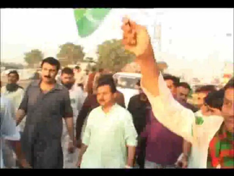 President PML Q Sindh Haleem Adil Shiekh visited Labor Colony Quaidabad on 22.04.2013