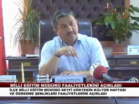 ZİLE MİLLİ EĞİTİM MÜDÜRÜ SEYFİ GÖKTEKİN FAALİYETLERİ HAKKINDA BİLGİ VERDİ