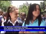 ZİLE KIZ MESLEK LİSESİNDE KERMES AÇILIŞI,