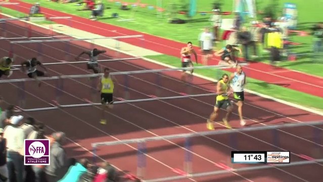 Finale 110m haies Meeting Montgeron 2013