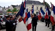 à Bouloire le dimanche 9 juin 2013 départ de la sarthe  du drapeau national FNAME-OPEX