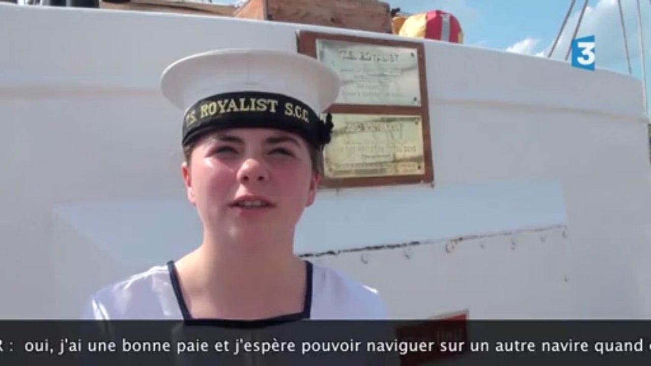 Armada 2013 : Beckie, cadette à bord du TS Royalist