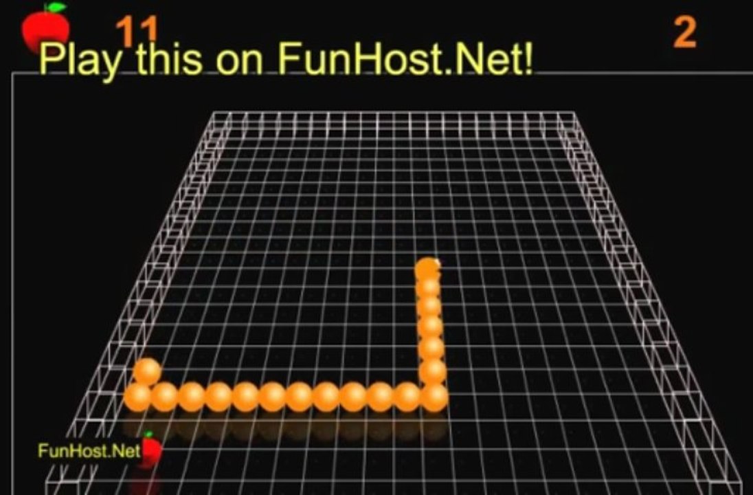 3D Worm - jeu à FunHost.Net/3dworm