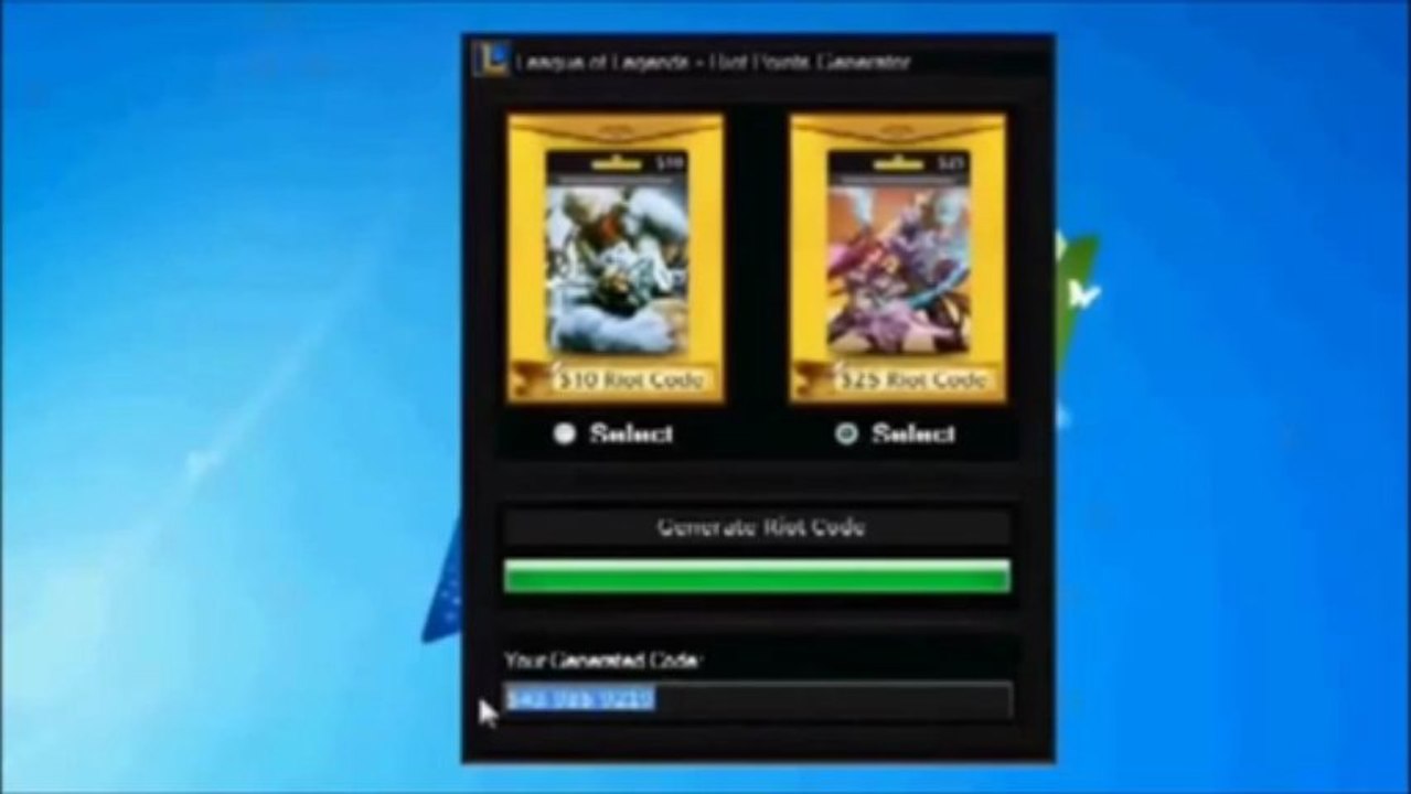 League of Legends RP generator (Aatrox patch 2013)[NO SURVEY NO VIRUS]