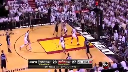 Le petit pont de Manu Ginobili sur Norris Cole