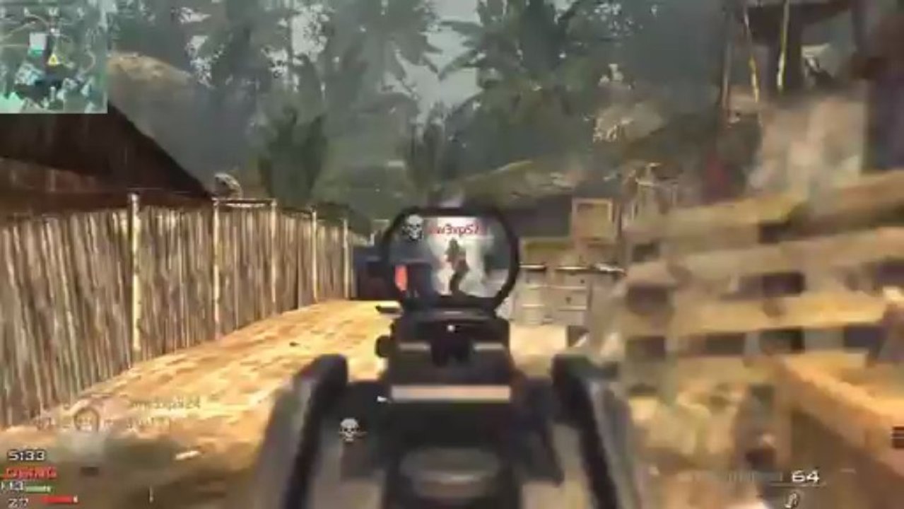 MW3 Multiplayer Gameplay: UMP Kill Confirmed on Village (Modern Warfare 3)