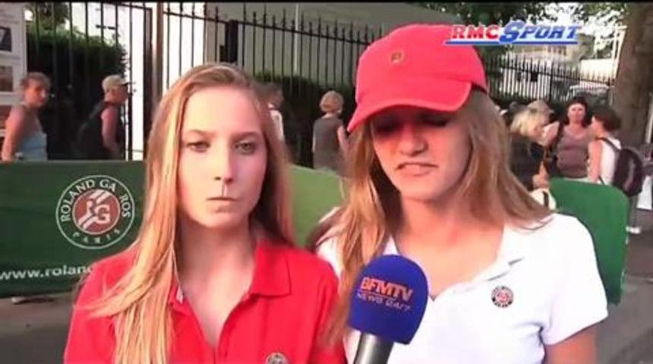 Roland Garros / Les larmes des fans de Tsonga - 08/06