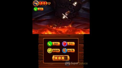 Soluce Donkey Kong Country Returns 3D : 8-7 Éruption Imminente