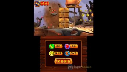 Soluce Donkey Kong Country Returns 3D : 6-5 Plateau du Rhino
