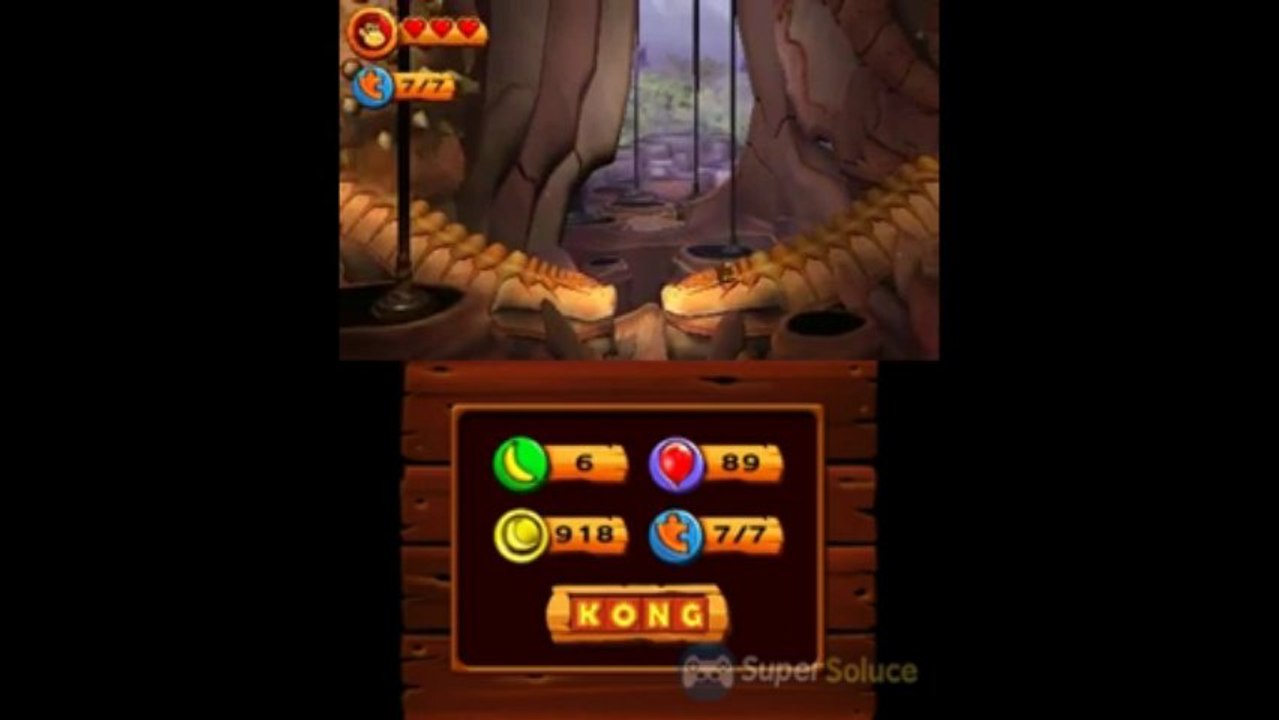 Soluce Donkey Kong Country Returns 3D : 6-4 Boum Bada Boules
