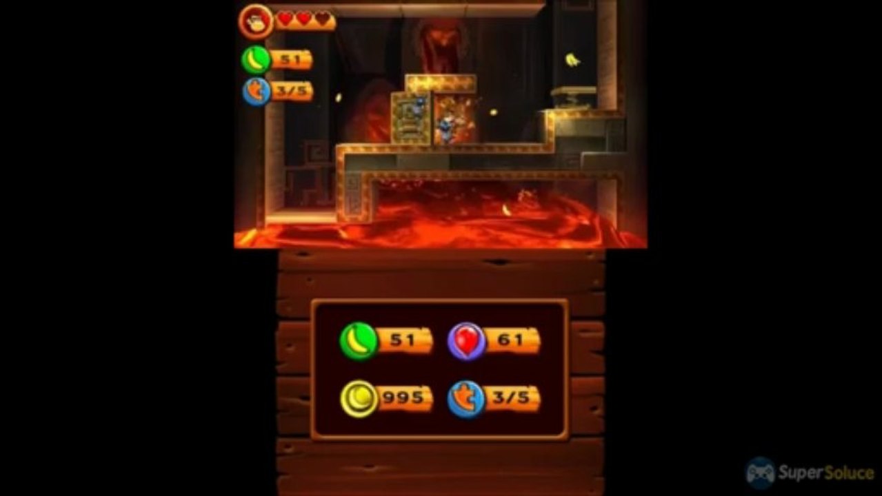 Soluce Donkey Kong Country Returns 3D : 6-K Magma Mia