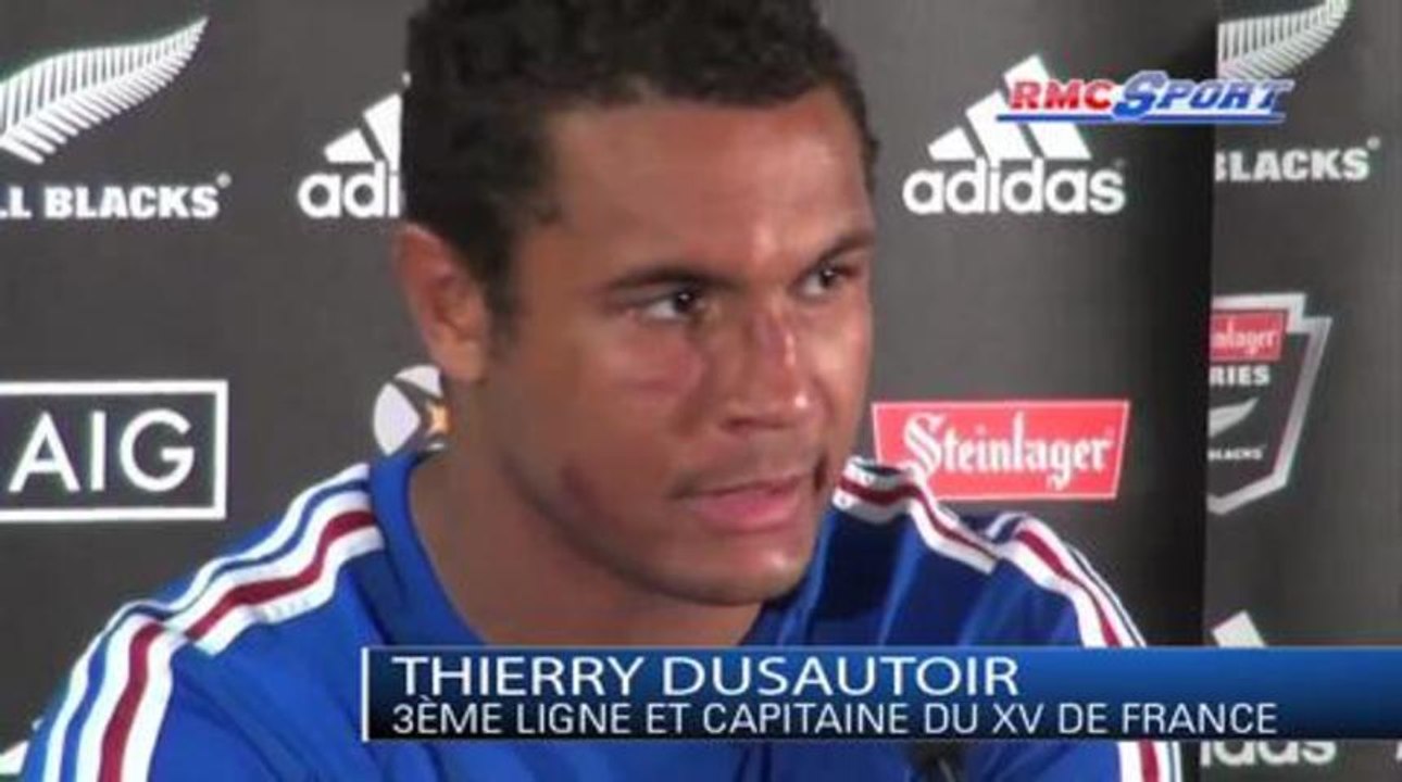 XV de France / Les réactions de P. Saint-André, T. Dusautoir et C. Lopez après Nouvelle Zélande - France - 08/06