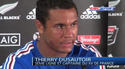 XV de France / Les réactions de P. Saint-André, T. Dusautoir et C. Lopez après Nouvelle Zélande - France - 08/06
