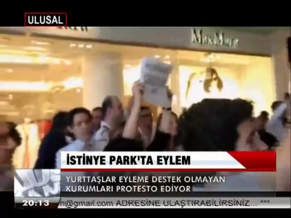 İSTİNYE PARK'TA EYLEM