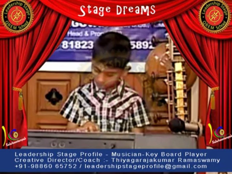 Thiyagarajakumar Ramaswamy's Leadership Stage Profile - Stage Dreams - Musician - Key Board