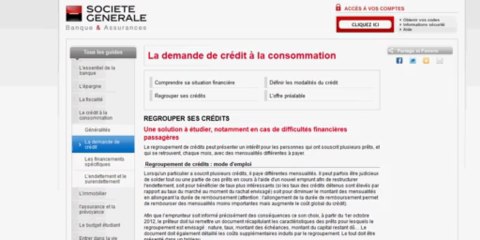 Rachat de crédit Société générale Refinancement