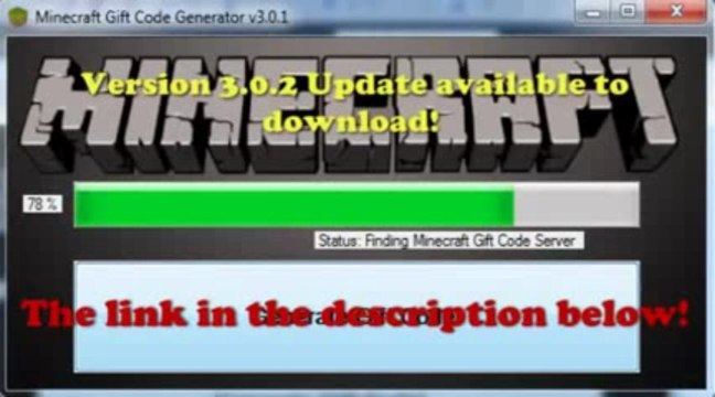 Minecraft Gift Code Generator Générateur ( FREE Download ) June - July 2013 Update