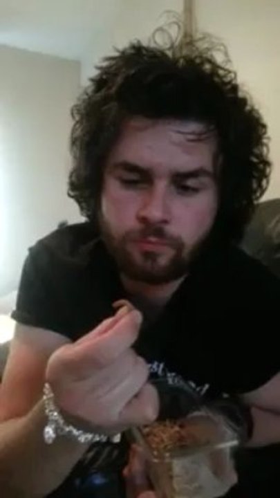 Me eating my food for strangedone hahahaha