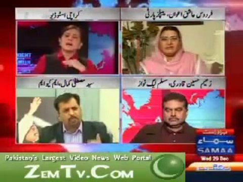 MQM & PML-N (SAMAA Tv Tonight With Jasmeen 29-12-10)