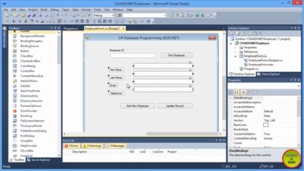 Lab 1 - Intro to C# Database Programming In Urdu (UI Design)
