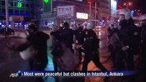 Flames, tear gas in streets as rioters defy Turkey PM