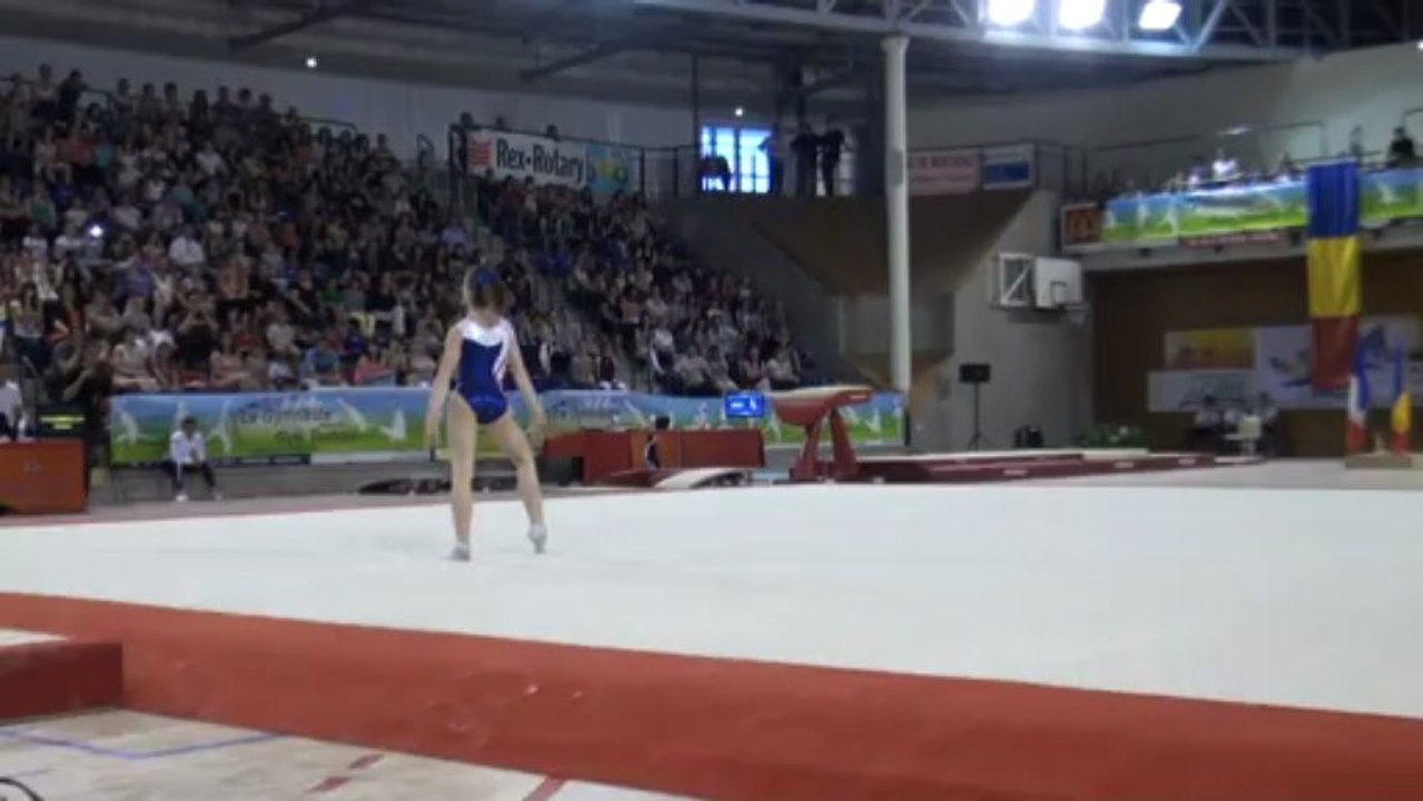 FFGYM - Clara Chambellant, 2013 Match France-Roumanie Junior, Sol