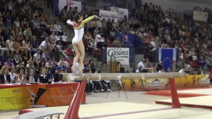 FFGYM - Silvia Zarzu, 2013 Match France-Roumanie, Poutre