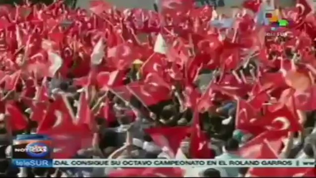 Llama Erdogan a sus seguidores a concentración para el 16 de junio