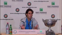Roland-Garros - Nadal : ''J’ai eu peur durant une seconde''