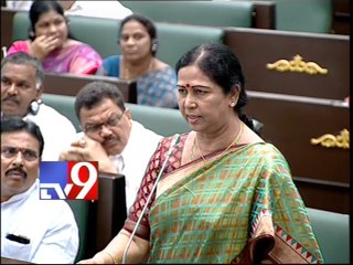 Galla Aruna Kumari remembers Ambati Brahmanaiah in Assembly