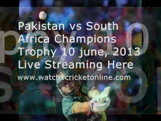 ODI Pakistan vs South Africa Champions Trophy On 10-06-2013