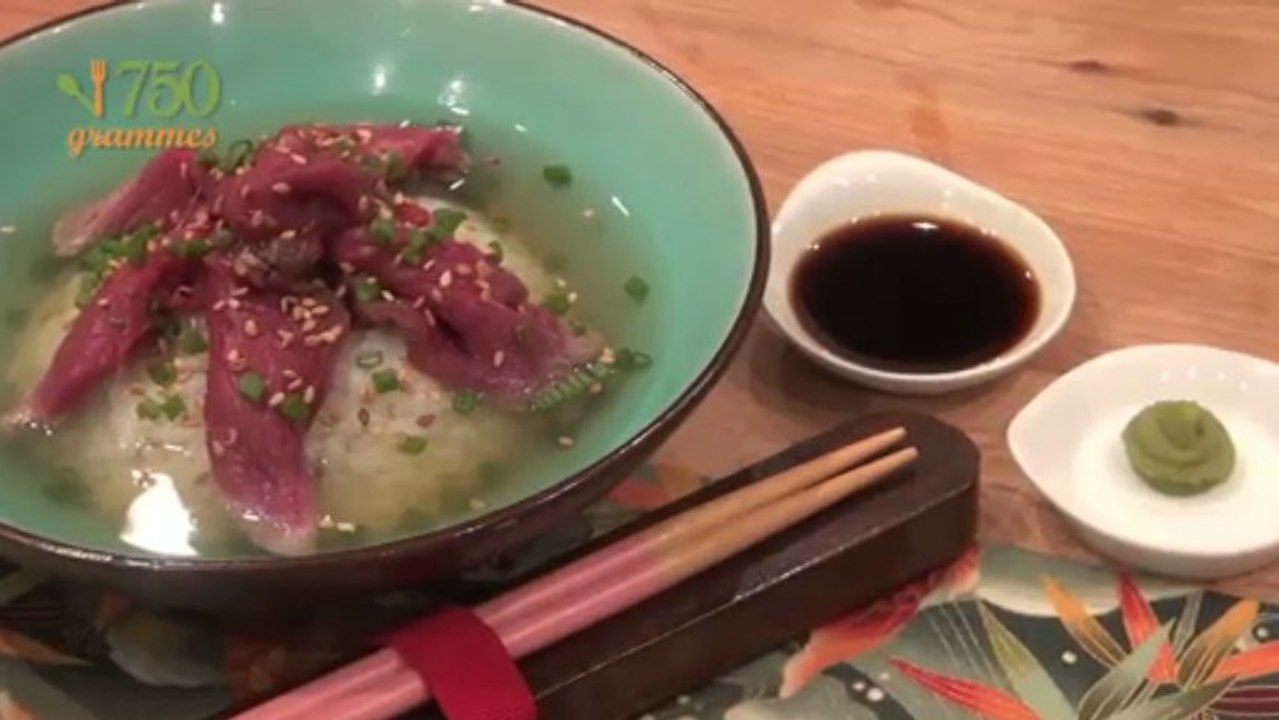 Recette de Soupe de riz au boeuf - 750 Grammes