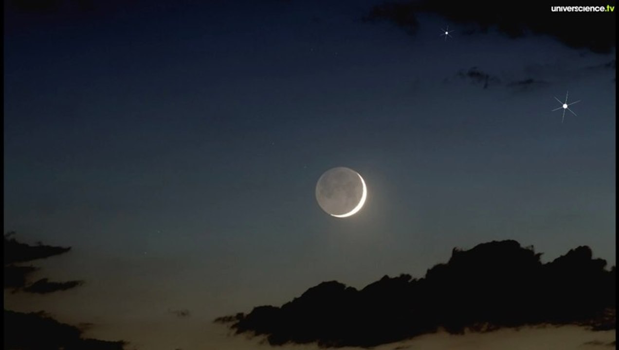 La Lune, Vénus et Mercure