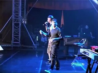 Napoli - Gigi Finizio e Clementino sul palco di 'Buona Luna' (08.06.13)