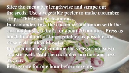 Crisp Cucumber Salad