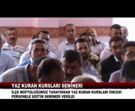 KURAN KURSU EĞİTİM SEMİNERLERİ BAŞLADI