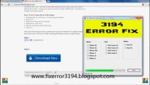 how to fix 3194 error itunes 2013