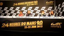 24 Hours of Le Mans Test Day - LMP1 and LMP2 Press Conference