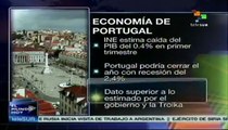 El PIB de Portugal cae un 0,4% en el primer trimestre de 2013