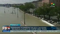 Lluvias en China provocan quince muertos