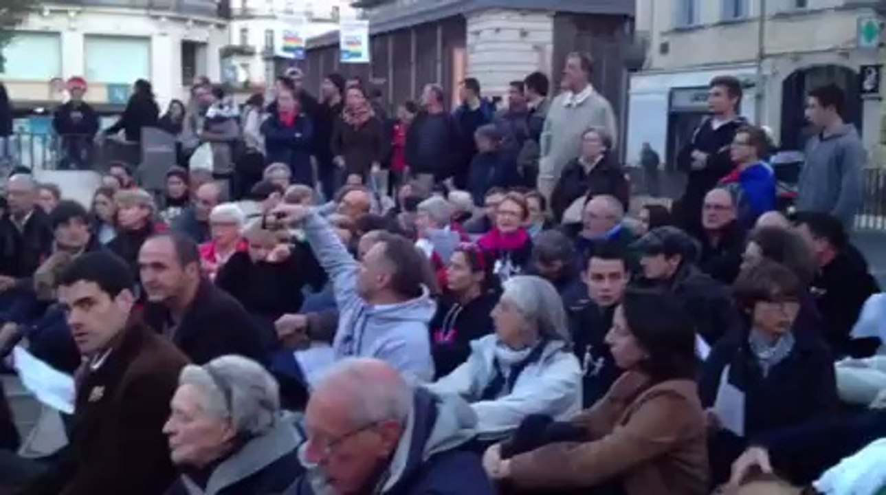 Veillée des anti mariage gay à Montpellier