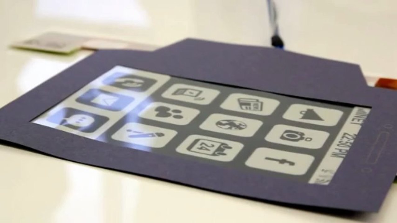 Un smartphone qui sonne, vibre et se plie quand il reçoit un appel !