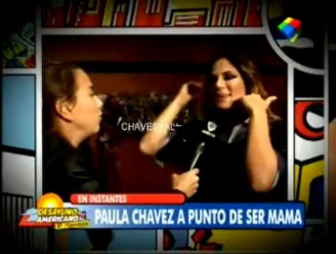 Paula nota en Desayuno Americano 1 (hablando sobre su embarazo) - 10 de Junio